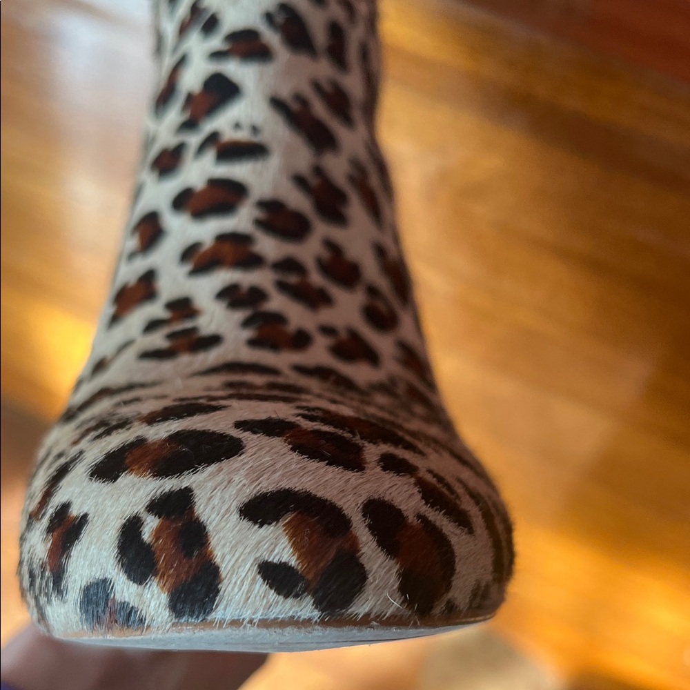 Worn once Able Leopard Print leather Ankle Boots - Picture 7 of 15